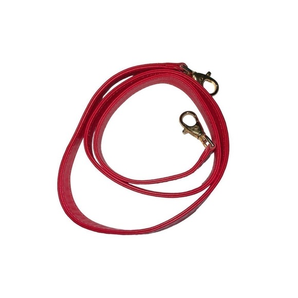 Paloma Picasso Vintage Red Leather Crossbody Bag Top Handle Bag Made in Italy - Picture 15 of 16